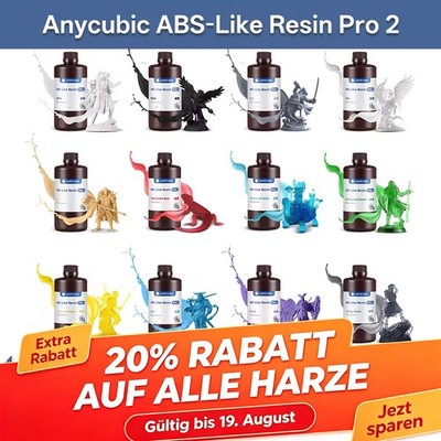 5/10KG ANYCUBIC ABS-Like PRO 2 UV Resin+Rapid Curing 405nm Harz für 3D Drucker
