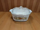 Vtg Corning Ware SPICE OF LIFE Casserole Dish A-3-B, 3 Quart 3 Qt w/Pyrex Lid VG