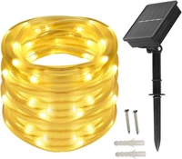 Solar Lichtschlauch 10M 100 Led IP65 AußEn, Solar Lichterkette FüR Garten, Balk