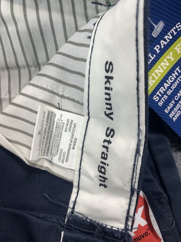 Dickies Pants Boys 16 Straight Leg Skinny Fit Blue NWT - Picture 6 of 18
