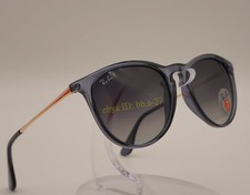 Ray-Ban RB4171 6592/T3 Erika Polarized Sunglasses Blue Frame Grey UV400
