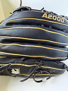Wilson A2000 1799 12.75" LHT Outfield Leather Glove Black/Tan MLB Logo