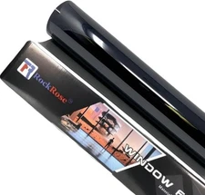 RockRose 20% Carbon Car Window Tint Film 24" x 100FT 2PLY Charcoal Privacy