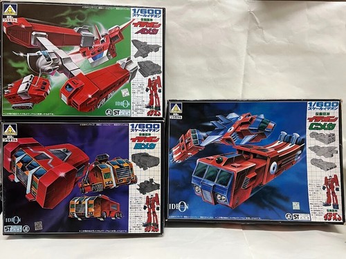Aoshima runaway model kit 1/600 Ideon Robot Model kit A B C set transformable - 第 1/7 張圖片