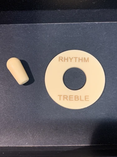 USA Seller: Epiphone Cream Tip & Switch Plate 3.5mm Tip for Epiphone Les Paul!