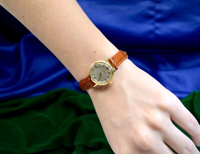 Ladies Movado Vintage Dress watch in 18K Yellow Gold | eBay