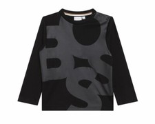 Image of Hugo Boss Baby's J05953 Boys Long Sleeve T-Shirt Black Top