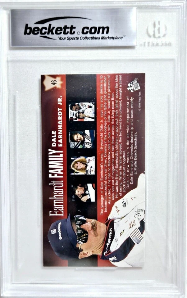 1994 Press Pass XL #46 Dale Earnhardt Jr Signed Rookie Autograph RC Auto BGS BAS - Image 2 of 3