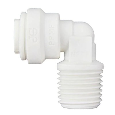NEW John Guest 1/4 in. Push-To-Connect x 1/4 in. MIP 90-Degree Polypropylene Elb