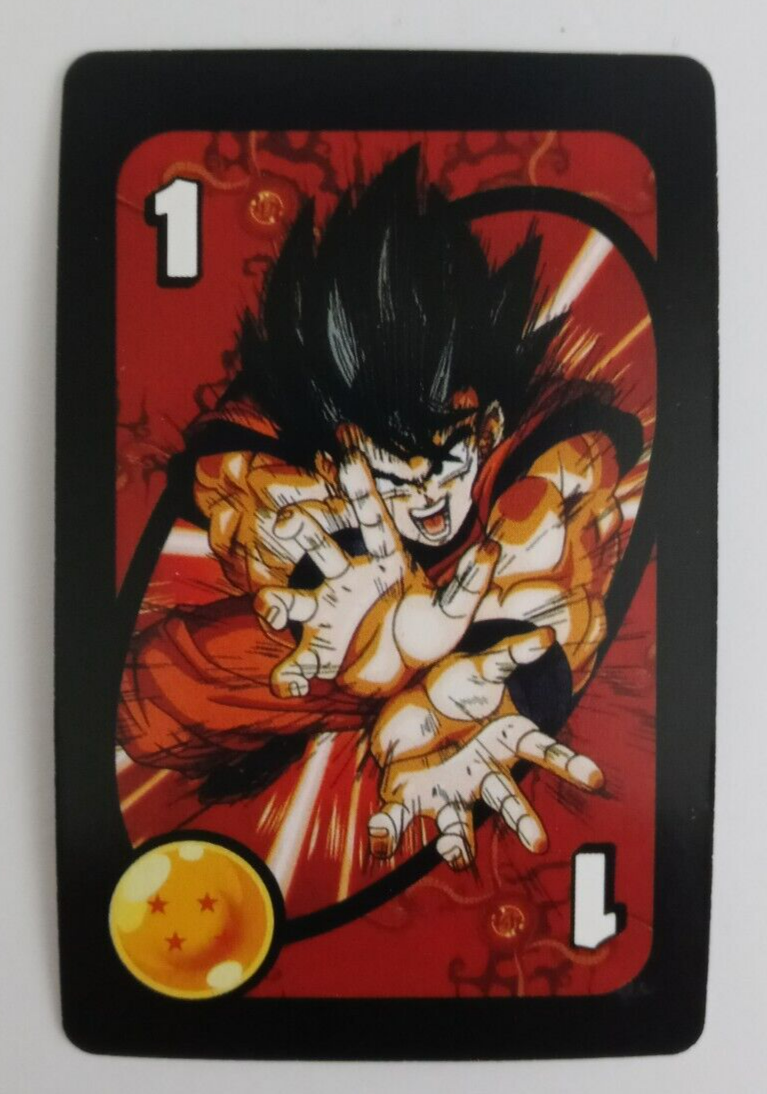 2022 Mattel Dragon Ball Z Uno Card Red Goku #1 | eBay