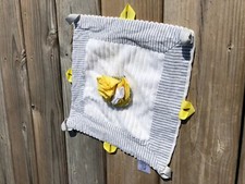 Itty Bitty  Pretty Lovey 3D flower Gift Gray Baby Toy Blanket Pavilion Security