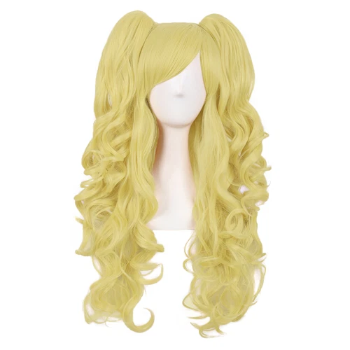 Mapof Beauty 28" Long Wavy Cosplay Wigs Lolita Curly Wavy 2 Ponytail Hair - Picture 32 of 47