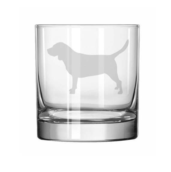 11oz Rocks Whiskey Highball Glass Beagle Dog