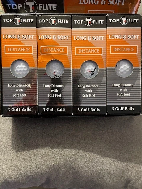 NEW Golf Balls 12 Pack Top Flite Long & Soft Long Distance with Soft Feel - Изображение 2 из 4