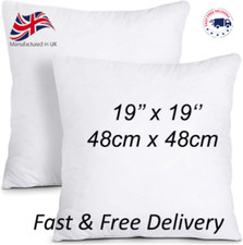 Cushion Inserts 19x19 Inch 48 x 48 cm Extra Deep Filled Inners Sofa Pads Fillers