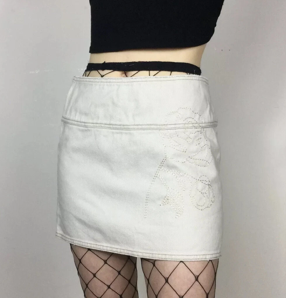 dkny white skirt