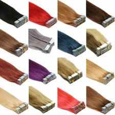 Invisible Tape in Hair Extensions Real Remy Human Hair Skin Wefts Highlight Hair