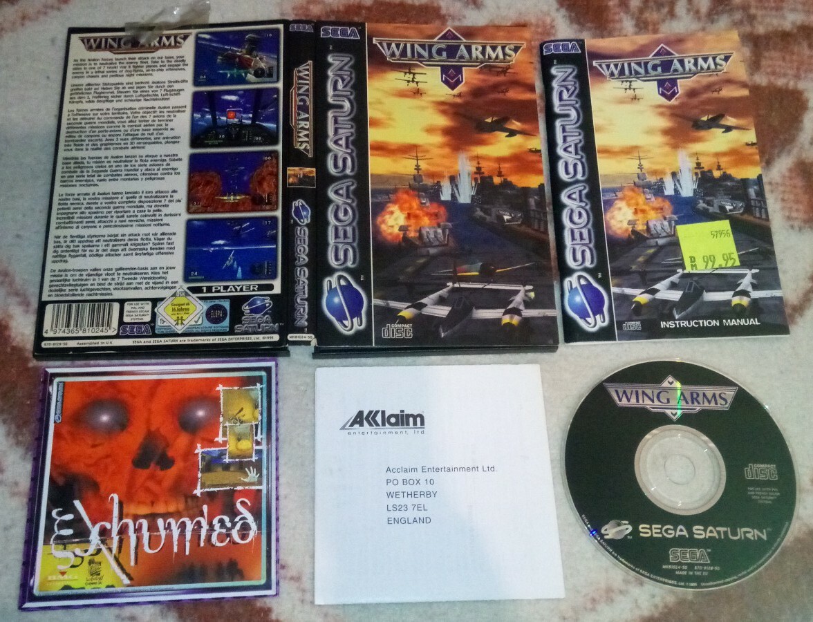 Wing Arms – Jeu Sega Saturn Complet, Bon état