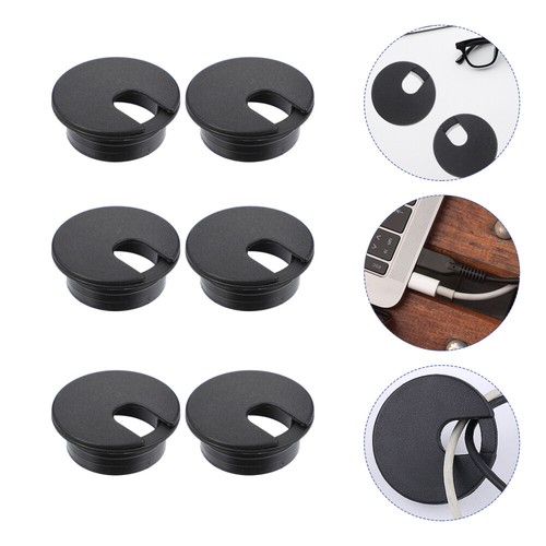 12 PCS Kabellochabdeckung Schreibtisch-Kabel-Organizer Drahtlochabdeckung - Afbeelding 12 van 12