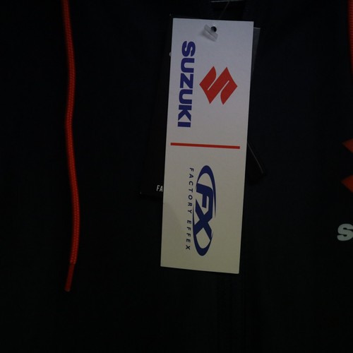 Factory Effex Windbreaker Jacket Size L Navy Suzuki 23-85414 NWT - Picture 5 of 7