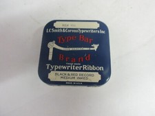 VINTAGE ADVERTISING TYPE BAR BRAND  TYPEWRITER RIBBON   TIN  M-851 thumbnail