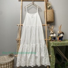 Women Cami Lace Full Slip Petticoat Dress Lace V Neck Long Dress Chemise Skirts