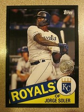 2020 TOPPS 85TB-20 JORGE SOLER 35TH ANNIVERSARY BLACK 1985 K CITY ROYALS 199/299