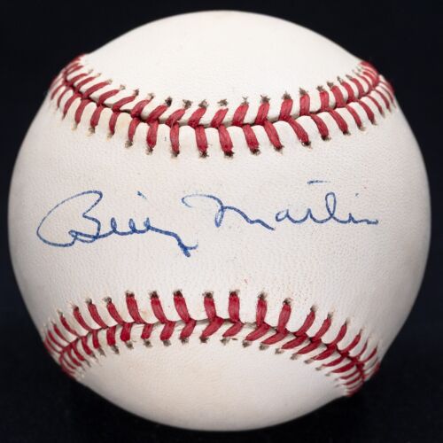 Billy Martin Signed Official American League Baseball JSA LOA