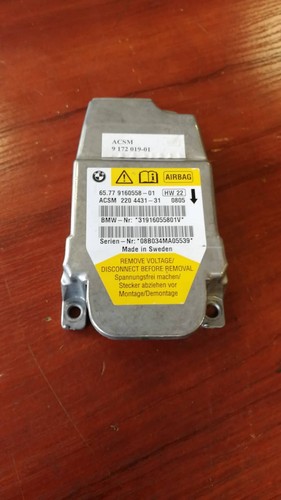 BMW 5ER E60 E61 AIRBAGSENSOR STEUERGERÄT 9160558