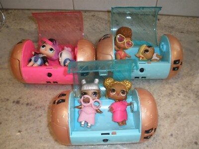 SET OF LOL DOLL FIGURES & 3 CAPSULES (T80)