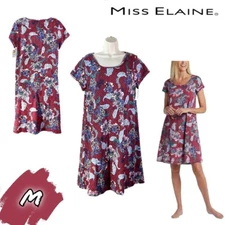 NWT- Miss Elaine M Scoop Neck Printed Short Nightgown 806861 $59