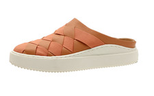 Lucky Brand Z1234 Women's Orange Leather TAWNY Mules Size 8M