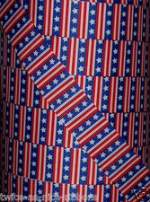 5 yds 7/8" RED WHITE BLUE PATRIOTIC VERTICAL STAR AND STRIPES GROSGRAIN RIBBON