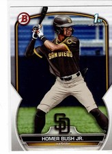 Homer Bush Jr. San Diego Padres 2023 Bowman Draft 1st Bowman