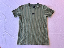 HUF - Striped Shirt - Embroidered Logo - Skate Shirt - Skateboarding - Large