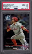 2017 Rhys Hoskins Bowman Chrome Prospects Baseball Card #BP117 Graded PSA 10 Gem