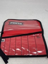 Proto J25TR23C Red Canvas 7 Pocket Tool Holder For J86BS2 Cold Chisels, New