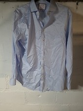 Charles Tyrwhitt Classic Fit Dress Shirt Men's 17 / 36 in - Blue Long Sleeve