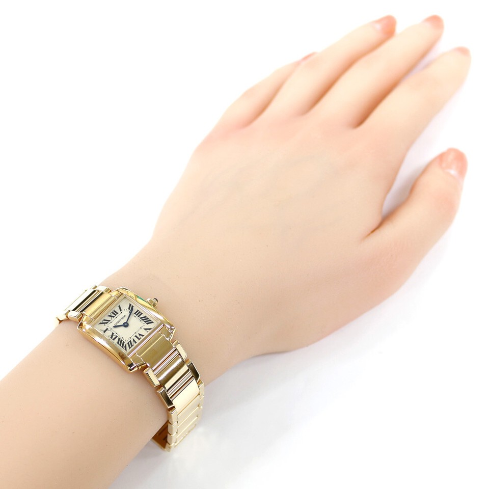 CARTIER Tank francaise SM Watches 1820 K18 yellow gold used eBay
