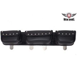 Black-Motorcycle-Windshield-Bag-With-3-Storage-Compartments