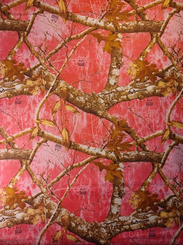 Realtree Camoflage Camo 100% Cotton Fabric Pink/Green - Picture 36 of 84
