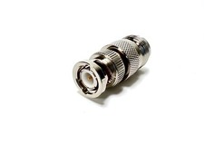2pcs RF Coax Adapter BNC Male Plug to N Female Jack Delrin Insulation
