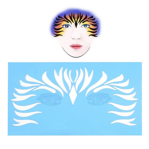 7pcs/set Reusable Face Paint Stencil Body Painting Template Facial Makeup Tattoo