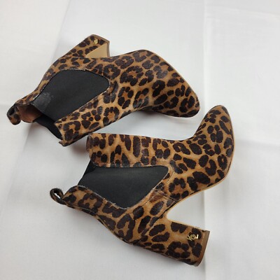 Chelsea Ankle Boots Kurt Geiger Cheetah with Heels US