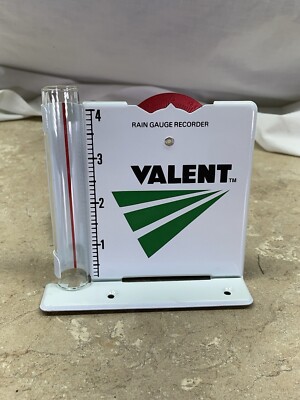 NOS NEW Metal Rain Gauge Valent Chemicals 4.5