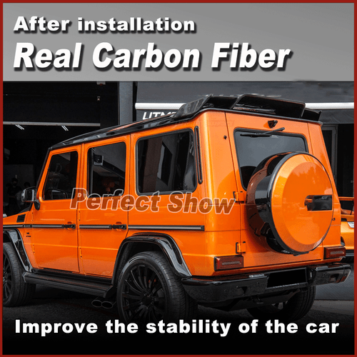 Fit for Mercedes Benz W463 G550 G63 2019 Real Carbon Rear Trunk Spoiler Wing - Picture 2 of 13