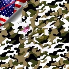 19"x38" Hydrographic Film Hydro Dipping Water Transfer Woodland Camouflage #9