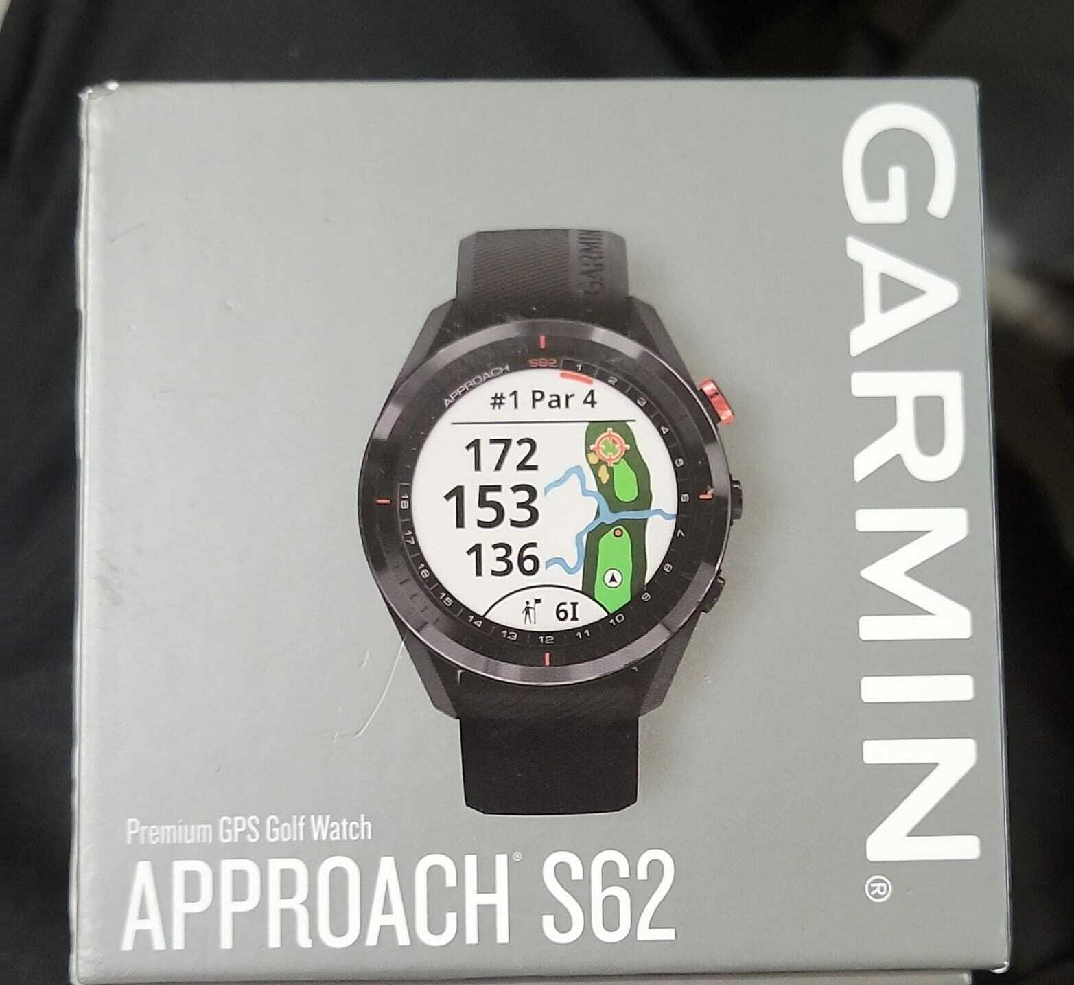 Garmin Approach S62 Premium Golf GPS Watch - Black for sale online