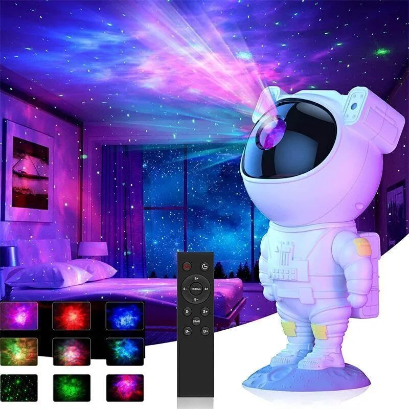 Star Projector Galaxy Night Light - Astronaut Space Buddy Projector with Remote