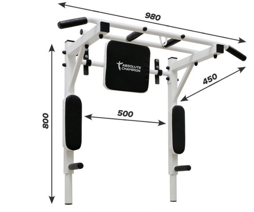 Pull-up bar 3 in1 pull-up bar wall mounting dip station pull-up bars - Picture 14 of 146